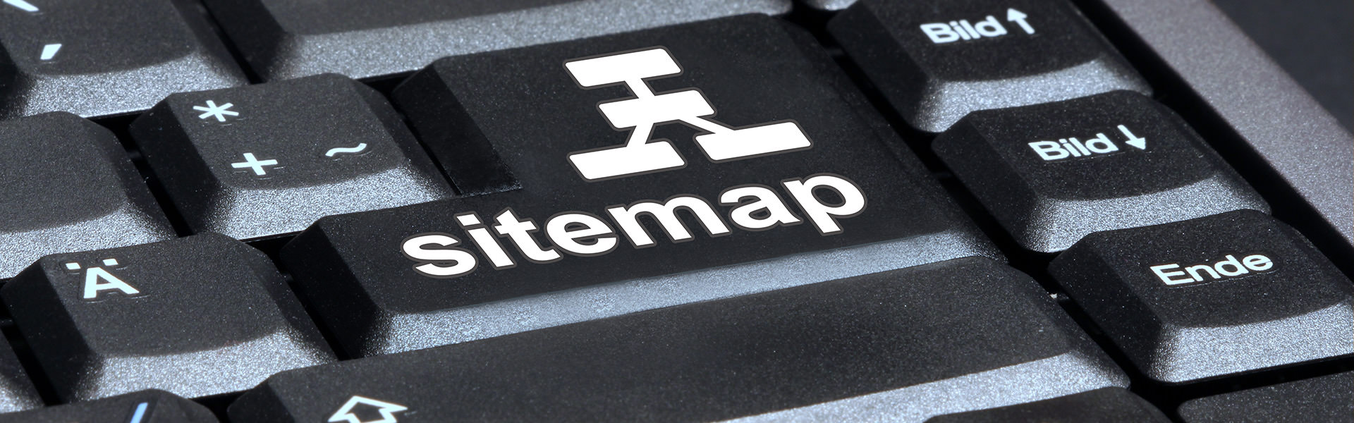 Keyboard with sitemap word